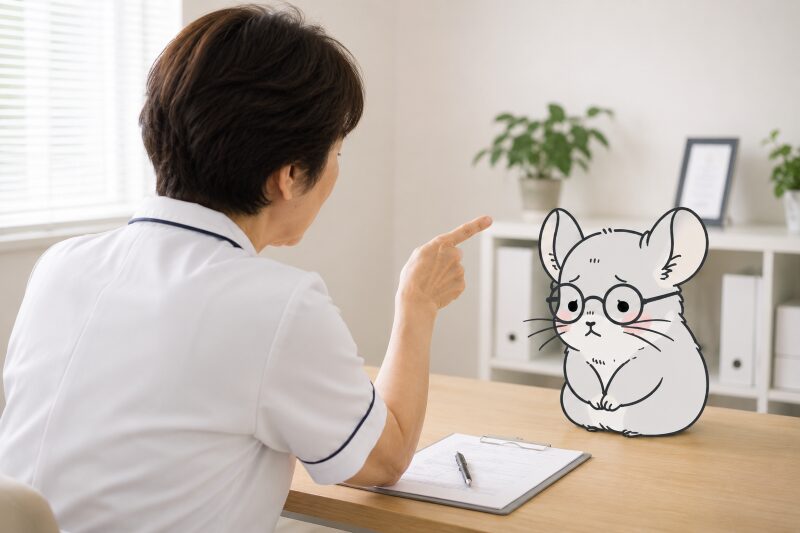 上司に叱られている看護師